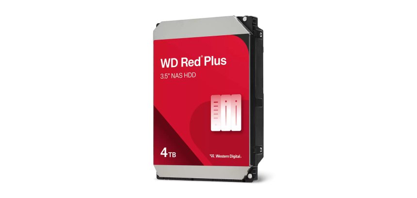 Western Digital Red Plus WD40EFZZ disque dur 4 To 5400 tr/min 128 Mo 3.5" Série ATA III