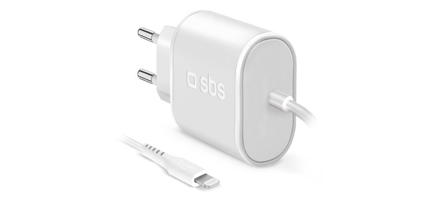 SBS Chargeur secteur 5W + câble Lightning 1m