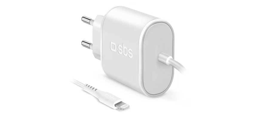 SBS Chargeur secteur 5W + câble Lightning 1m