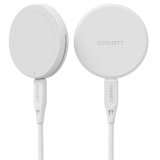 Cygnett ChargePuck Qi2.0 Cuffie, Smartphone Bianco USB Carica wireless Ricarica rapida Interno
