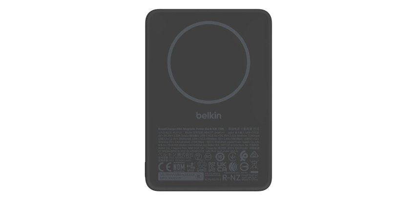 Belkin BPD017HQBK banque d'alimentation électrique 5000 mAh Recharge sans fil Noir