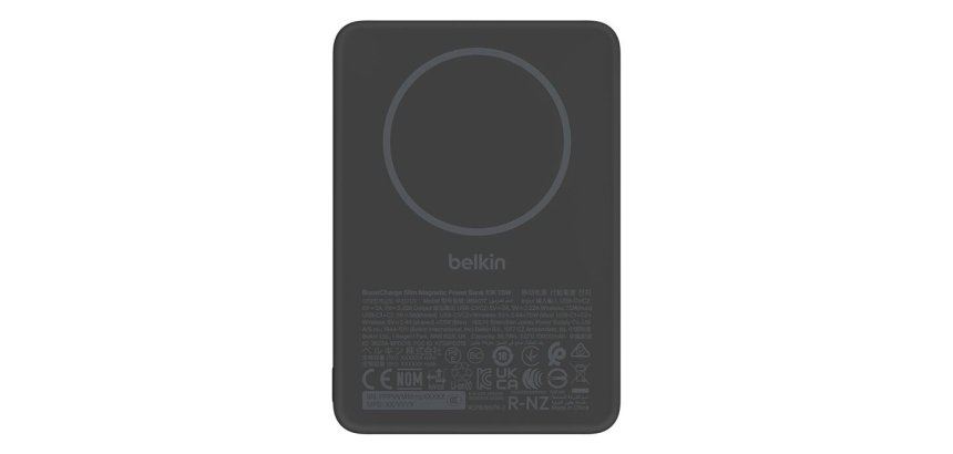 Belkin BPD017HQBK banque d'alimentation électrique 5000 mAh Recharge sans fil Noir