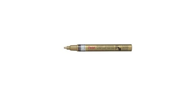 Marqueur pentel peinture paint marker multi-supports   pointe fine 2,9mm coloris or