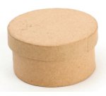 Boîte en carton à décorer forme ronde diamètre 7mm hauteur 3.9cm