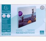 Porte-visuel mural horizontal A4 - Cristal