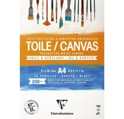 Toile à peindre Cosmos bloc collé 10F A4 200g