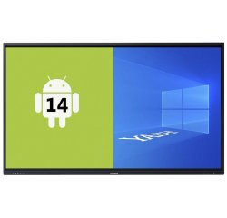 YASHI LY6522 visualizzatore di messaggi Pannello piatto per segnaletica digitale 165,1 cm (65") LCD Wi-Fi 560 cd/m² 4K Ultra HD Nero Touch screen Processore integrato Android 14