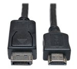Tripp Lite P582-006 câble vidéo et adaptateur 1,83 m HDMI Type A (Standard) DisplayPort Noir