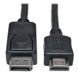 Tripp Lite P582-006 câble vidéo et adaptateur 1,83 m HDMI Type A (Standard) DisplayPort Noir
