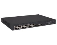 HPE 5130-24G-PoE+-4SFP+ (370W) EI Géré L3 Gigabit Ethernet (10/100/1000) Connexion Ethernet, supportant l'alimentation via ce port (PoE) 1U Noir