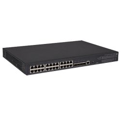 HPE 5130-24G-PoE+-4SFP+ (370W) EI Géré L3 Gigabit Ethernet (10/100/1000) Connexion Ethernet, supportant l'alimentation via ce port (PoE) 1U Noir