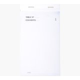 Bloc Maître d'Hôtel 50 feuillets autocopiants numérotés en dupli - Format 9,5x17 cm - Blanc