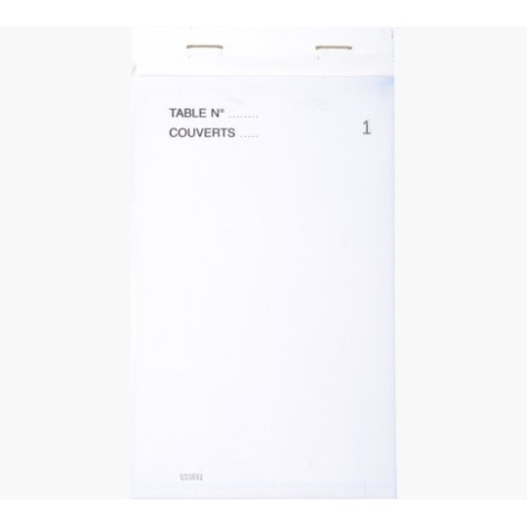 Bloc maître d'hôtel 50 feuillets autocopiants numérotés en dupli - Format 9,5x17 cm