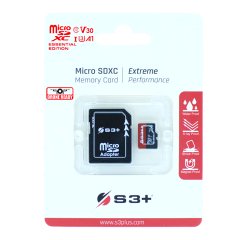 S3Plus Technologies S3SDC10V30E 64 GB MicroSDXC UHS-I Class 10