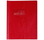 Protège-cahiers grain cuir PVC 22/100ème 17x22 cm
