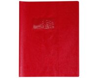 Protège-cahiers grain cuir PVC 22/100ème 17x22 cm