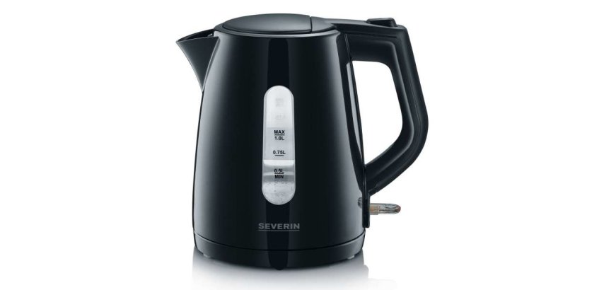 Severin WK 3410 electric kettle 1 L 2200 W Black