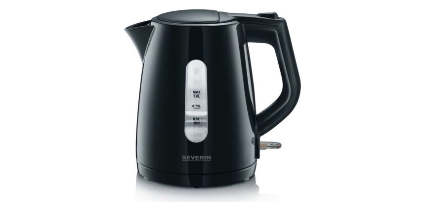 Severin WK 3410 electric kettle 1 L 2200 W Black