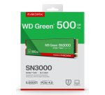 Western Digital Green WD SN3000 NVMe 500 Go M.2 PCI Express 4.0 QLC 3D NAND