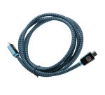 Cable t'nb hdmi male/male 19+1 broches hd ready 2,1,8k  cable 2m coloris noir / bleu