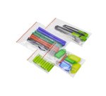 Sachet plastique refermable q-connect dim.120x180 mm      sachet de 100 unites