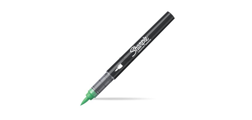 Marqueur sharpie creatif pointe pinceau trait min      1,2mm encre acrylique coloris vert