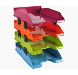 Exacompta 113298SETD vassoio da scrivania Polistirolo Multicolore