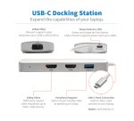 Tripp Lite U442-DOCK12-S station d'accueil USB 3.2 Gen 2 (3.1 Gen 2) Type-C Argent