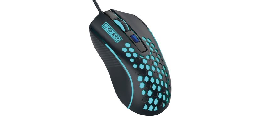 Sparco SPMOUSE mouse Gaming Mano destra USB tipo A 3600 DPI