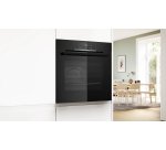 BOSCH Four encastrable pyrolyse HQG572BB3F, Série 4, Hotair steam