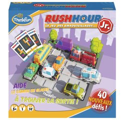 Jeu interdacta rush hour junior 1 plan de jeu + 16     vehicules + 40 cartes         problemes