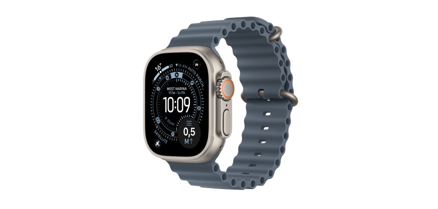 Apple Watch Ultra 3 OLED 49 mm Numérique 422 x 514 pixels Écran tactile 5G Titane Wifi GPS (satellite)