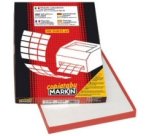 Etichette adesive C/542 - in carta - permanenti - 70 x 148 mm - 6 et/fg - 100 fogli - bianco - Markin