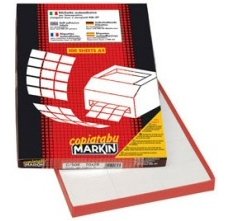 Etichette adesive C/542 - in carta - permanenti - 70 x 148 mm - 6 et/fg - 100 fogli - bianco - Markin