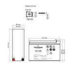 Tecnoware EACPE12V7A2TWP batteria UPS Polimero 12 V 7,2 Ah