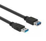 Hamlet XCU3A-MF10 cavo USB USB 3.2 Gen 1 (3.1 Gen 1) 1 m USB A 5 Gbit/s Nero