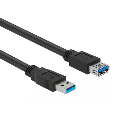 Hamlet XCU3A-MF10 USB cable USB 3.2 Gen 1 (3.1 Gen 1) 1 m USB A Black