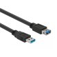 Hamlet XCU3A-MF10 USB cable USB 3.2 Gen 1 (3.1 Gen 1) 1 m USB A Black