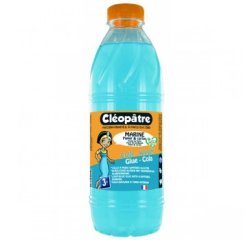 Colle marine cléopâtre papiers cartons fins lavable sans solvant coloris bleuté bidon 1l