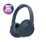 Sony WH-CH720N Auricolare Con cavo e senza cavo A Padiglione Musica e Chiamate USB tipo-C Bluetooth Blu