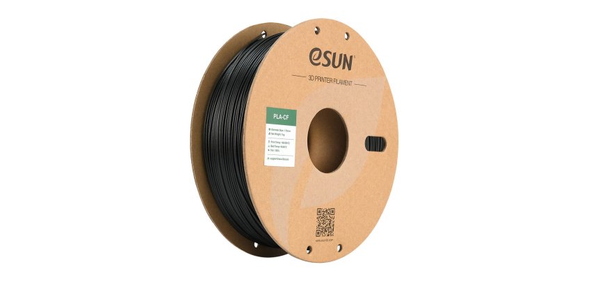eSUN EPLA-CF 1,75mm SCHWARZ 1kg Polymilchsäure (PLA) Schwarz
