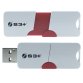 S3Plus Technologies Space + E1 USB flash drive 128 GB USB Type-A 3.2 Gen 1 (3.1 Gen 1) Red, White