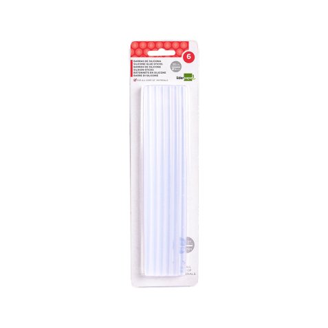 Baton de colle liderpapel pour pistolet a colle         11x200mm blister de 6 unites