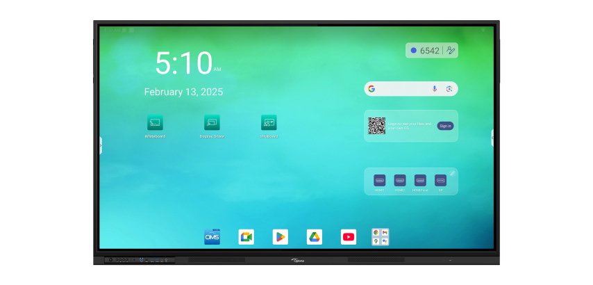 Optoma 3753RK tableau blanc interactif 190,5 cm (75") 3840 x 2160 pixels Écran tactile Noir