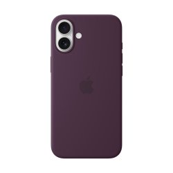 Apple Coque en silicone avec MagSafe pour iPhone 16 Plus - Prune