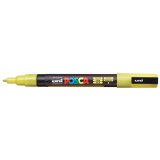 Marqueur pointe conique fine en plastique, à base d'eau, encre à pigmentation Jaune Pailleté