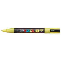 Marqueur pointe conique fine en plastique, à base d'eau, encre à pigmentation Jaune Pailleté