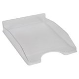 Corbeille à courrier q-connectpolypropylène documents a4+ 240x320mm empilable 350x255x65mm coloris cristal