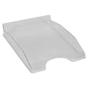 Corbeille à courrier q-connectpolypropylène documents a4+ 240x320mm empilable 350x255x65mm coloris cristal