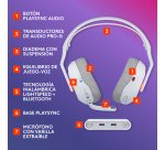 Logitech G Auriculares inalámbricos Astro A20 X LIGHTSPEED para gaming para PS5, Xbox, Switch y PC con PLAYSYNC AUDIO de dos sistemas, Bluetooth, RGB LIGHTSYNC y micrófono con varilla de 48 kHz, Blanco